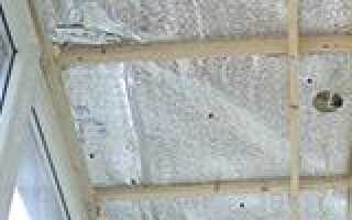 Утеплить потолок лоджии или балкона