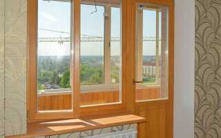 Деревянный балконный блок для балкона и лоджии