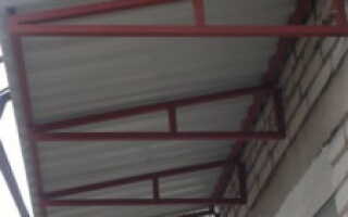 Как сделать крышу балкона на последнем этаже