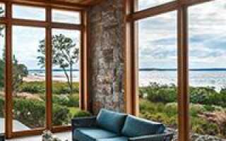 Деревянные панорамные окна