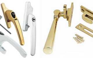 Ручки для деревянных окон — правильный выбор и установка