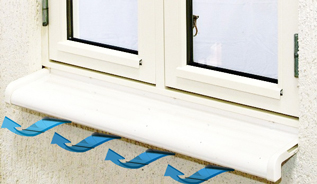 Продувание подоконника