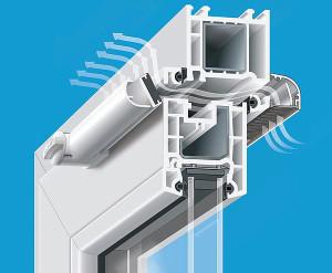 Вентиляционные планки представляют собой многокамерный профиль.