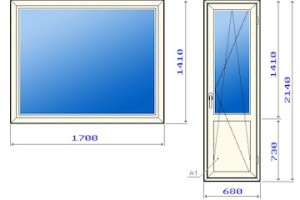 Балконный блок с простенком в домах 121 серии