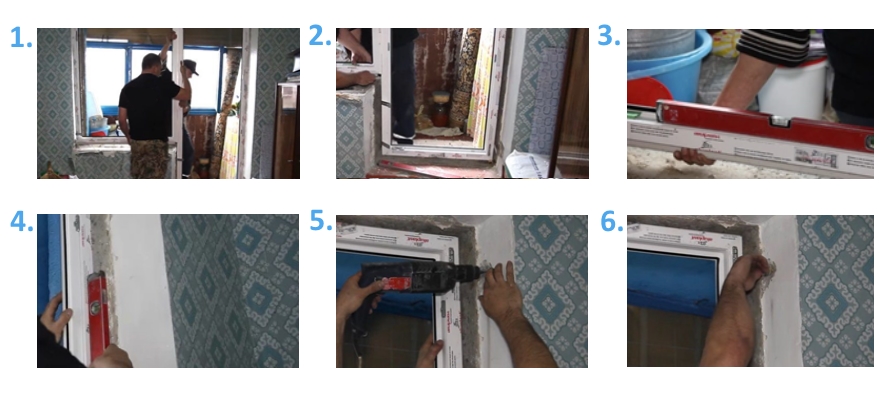 Установка двери на лоджии