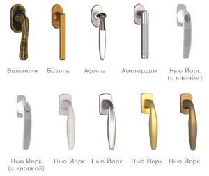 Разновидности ручек для пластиковых окон