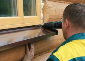 Установка отлива окна