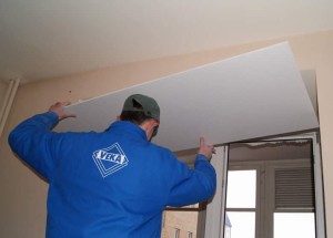 Установка откосов.