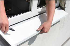 Финальный аккорд — установка отливов.