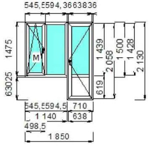 Сколько стоит окно с балконной дверью