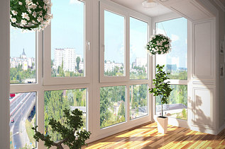 Французское панорамное остекление