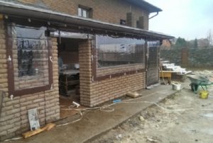 Мягкие окна для веранды рулонные