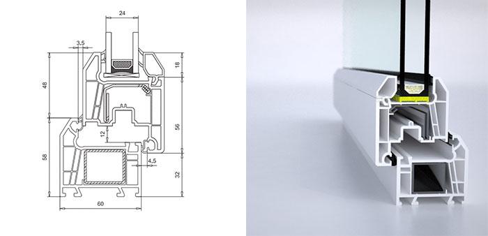 Продукт в сечении