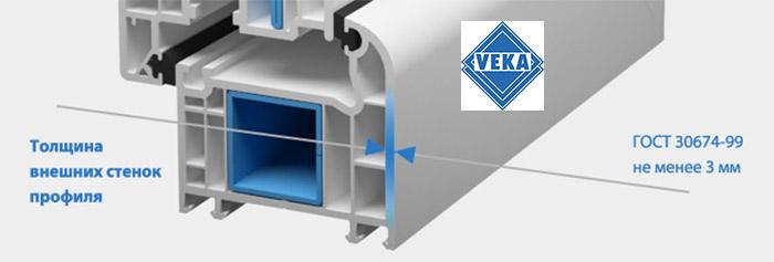 Толщина внешних стенок модели