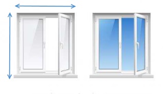 Размеры пластиковых окон