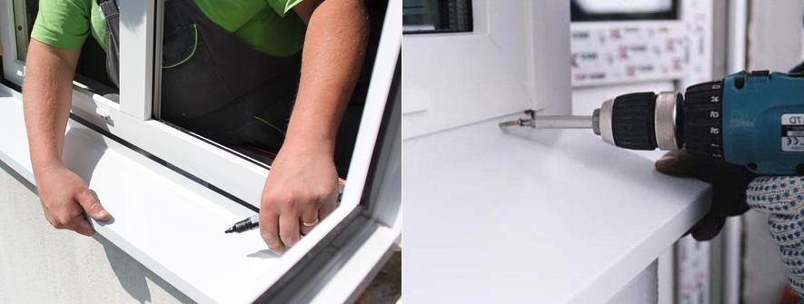 Установка отливов