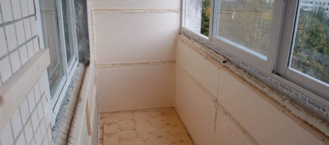 Утепление балкона «Пеноплексом»