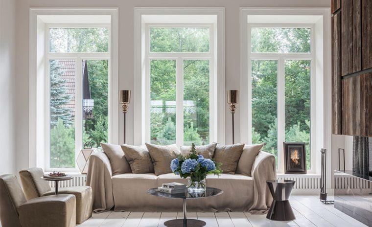 Окна в белых тонах