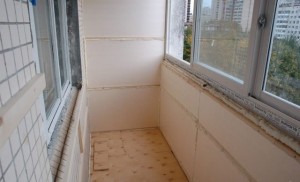 Утепление балкона пенопластом