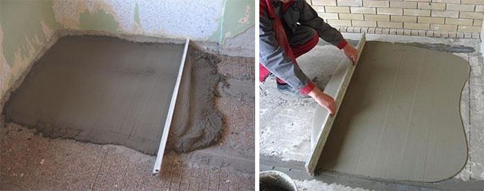 Перед укладкой пеноплексом необходимо уложить стяжку