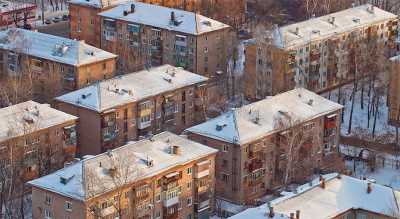 Вид домов сверху