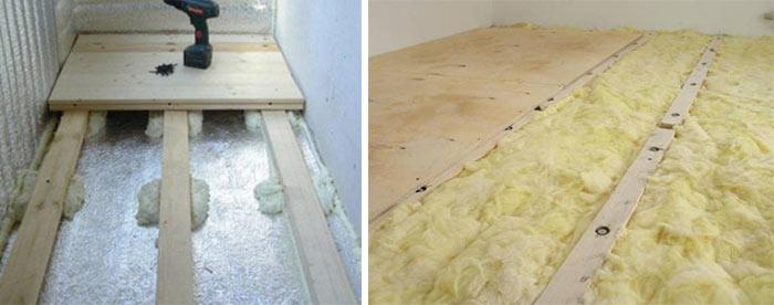 Поднятие и утепление минватой