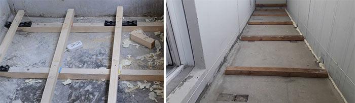 Решение с деревянными лагами